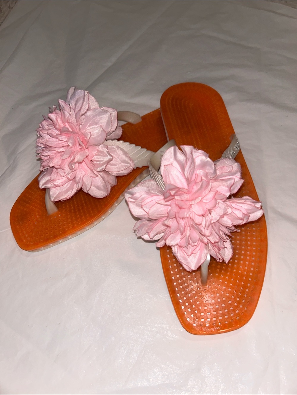 *RARE* Kate Spade New York Jelly Flower Embellished Thong Sandal Size 8